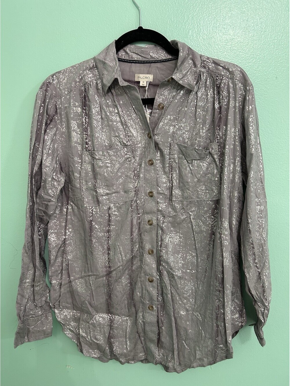 Anthropologie Pilcro Size XS Small Womans Shimmery Lavender Blouse NWT #29